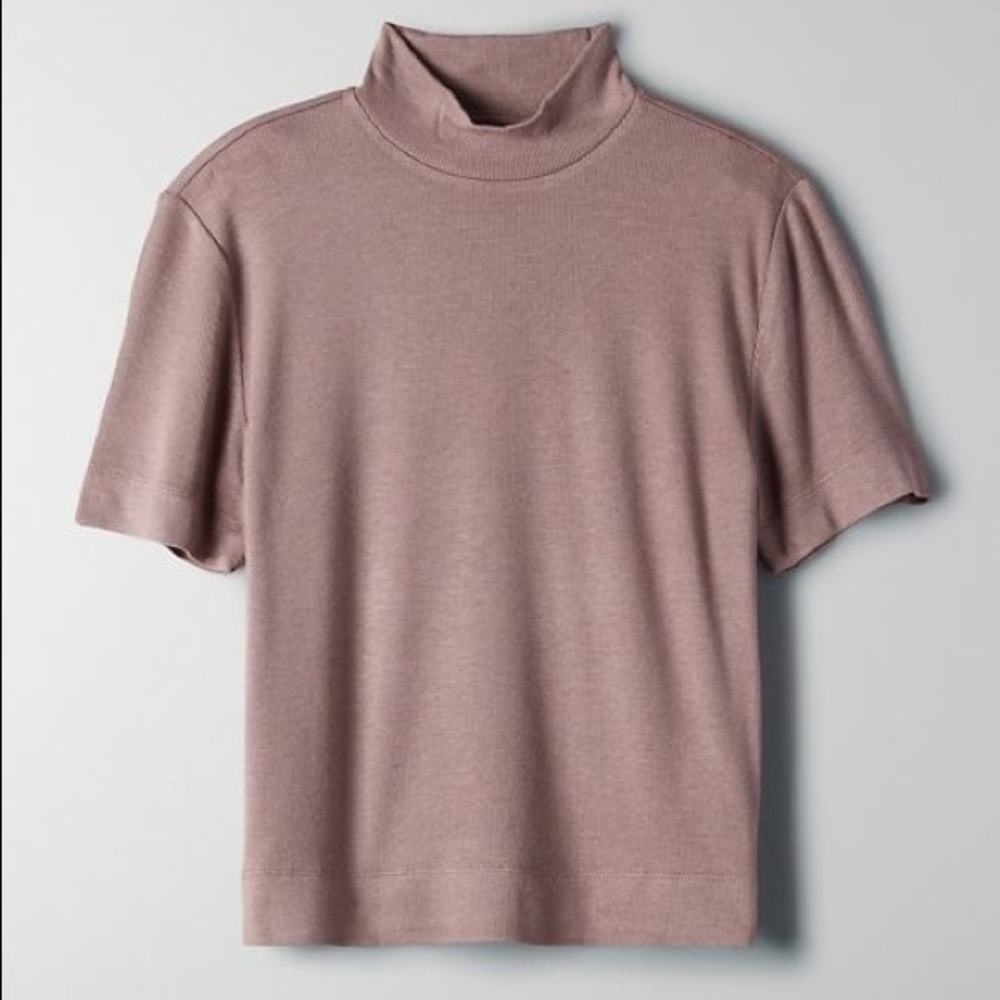 Aritzia Babaton Gonzalo T-Shirt in Mauve (S)
